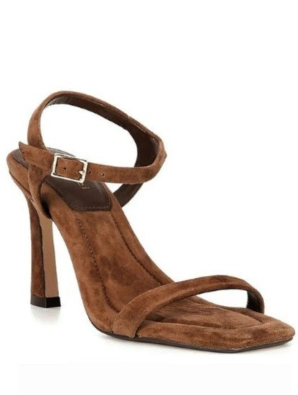 Gianni Bini Heeled Sandals 10 Pecan Brown Suede Blakye Strappy Dressy New $110